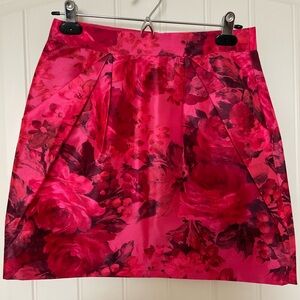 NWT Jcrew floral print mini skirt Size 2 Color: Pink